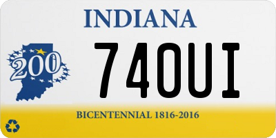 IN license plate 740UI