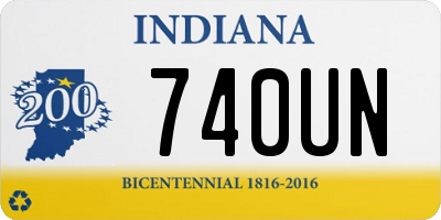 IN license plate 740UN