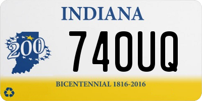 IN license plate 740UQ