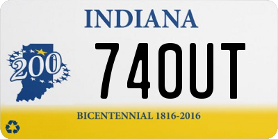 IN license plate 740UT