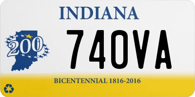 IN license plate 740VA