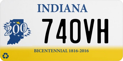 IN license plate 740VH