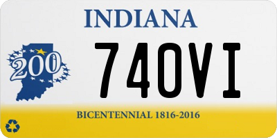 IN license plate 740VI