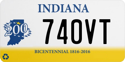 IN license plate 740VT