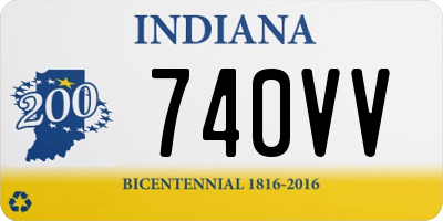 IN license plate 740VV