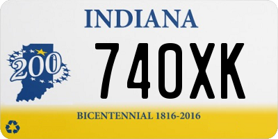 IN license plate 740XK