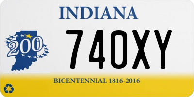 IN license plate 740XY