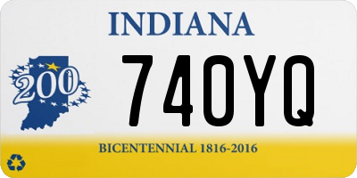 IN license plate 740YQ