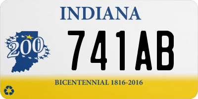IN license plate 741AB