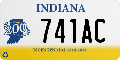 IN license plate 741AC