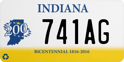 IN license plate 741AG