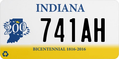 IN license plate 741AH
