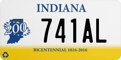 IN license plate 741AL