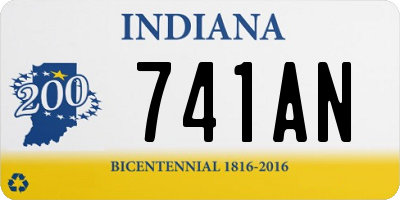 IN license plate 741AN