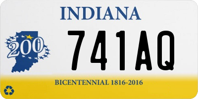 IN license plate 741AQ