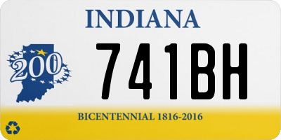IN license plate 741BH