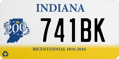 IN license plate 741BK