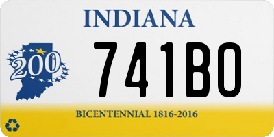 IN license plate 741BO