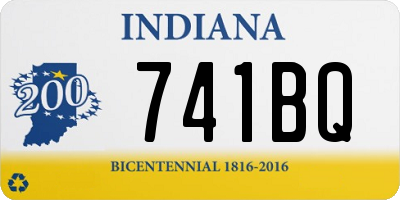 IN license plate 741BQ