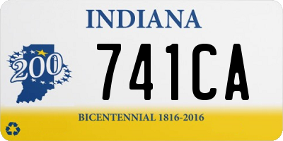 IN license plate 741CA