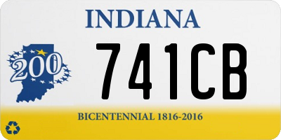 IN license plate 741CB