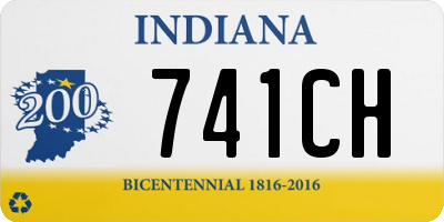 IN license plate 741CH