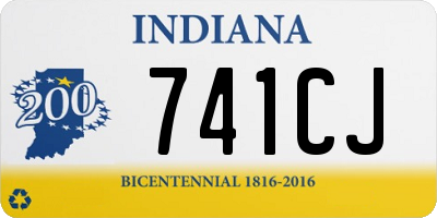 IN license plate 741CJ