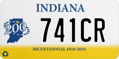 IN license plate 741CR