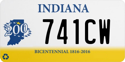 IN license plate 741CW