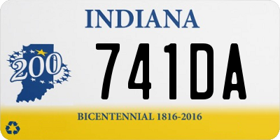 IN license plate 741DA