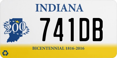 IN license plate 741DB