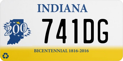 IN license plate 741DG