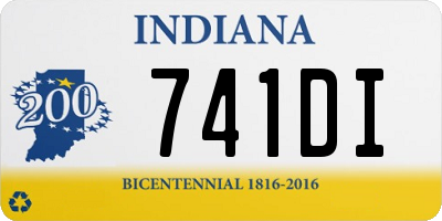 IN license plate 741DI