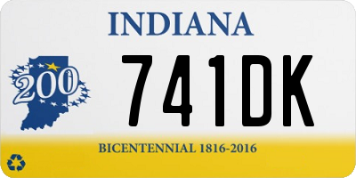 IN license plate 741DK