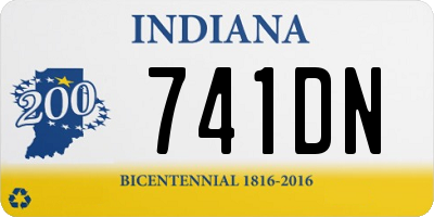 IN license plate 741DN