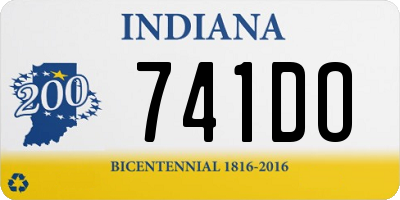 IN license plate 741DO