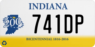 IN license plate 741DP