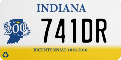 IN license plate 741DR