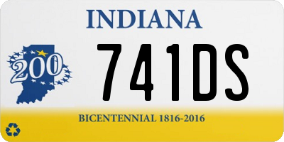 IN license plate 741DS