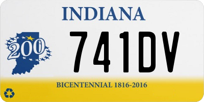 IN license plate 741DV