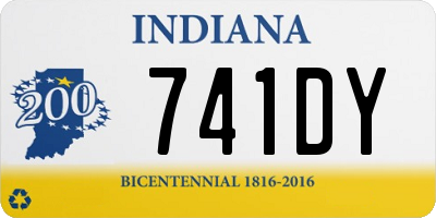 IN license plate 741DY