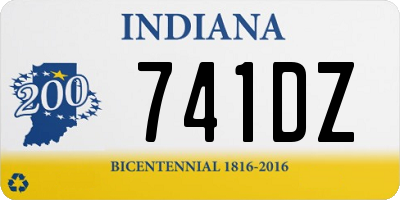 IN license plate 741DZ