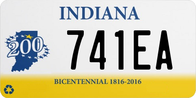 IN license plate 741EA