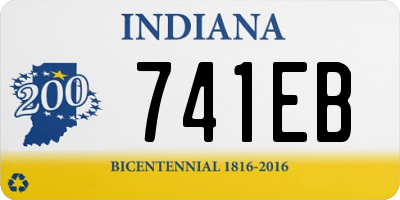 IN license plate 741EB