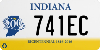 IN license plate 741EC