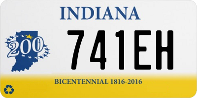 IN license plate 741EH