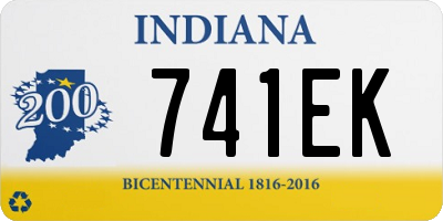 IN license plate 741EK