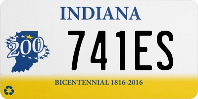 IN license plate 741ES