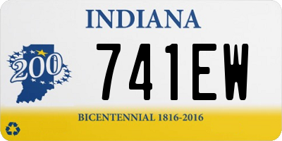 IN license plate 741EW