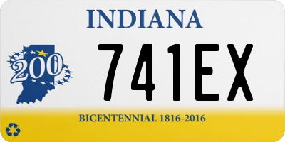 IN license plate 741EX
